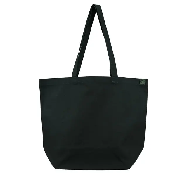 ECOBAGS Organic Cotton Shopping Tote orcb-205 Black Front