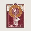 Alpha Xi Delta Brass Instruments Pr Crewneck