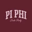 Pi Beta Phi Heart Print Text Date Party Sweater