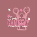 Zeta Tau Alpha Cheerleader and Stars Game Day Crewneck