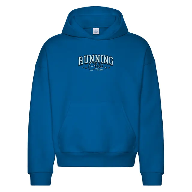 Running Club Bold Block Text PR Hoodie 2