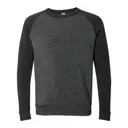 Customizable Alternative Champ Eco-Fleece Colorblocked Sweatshirt 32022 Eco Black-Eco True Black Front