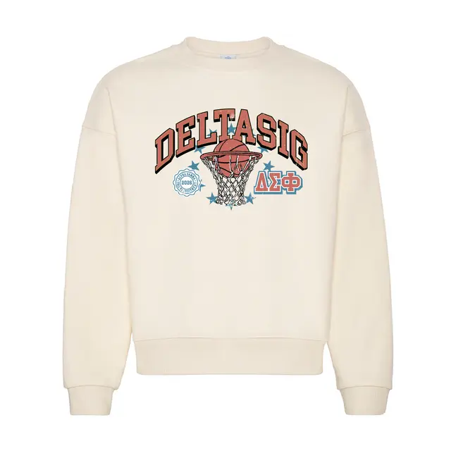 Delta Sigma Phi Basketball Net Rush Crewneck 2
