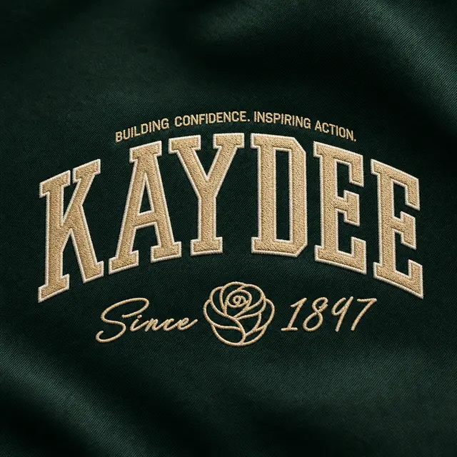 Kappa Delta Hand Drawn Rose Block Lettering PR Sweater