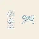 Delta Delta Delta Blue Stitched Bow PR Hoodie