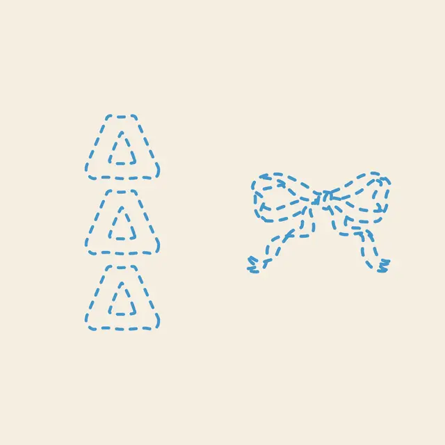 Delta Delta Delta Blue Stitched Bow PR Hoodie