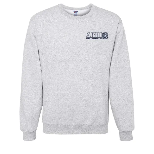 Alpha Phi Goggles Graphic Family Weekend Crewneck 2