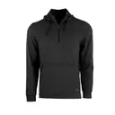 Greg Norman Collection Lab 1/4-Zip Hoodie gns1k721 Black Heather Front
