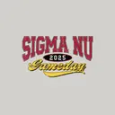 Sigma Nu Bold Distressed Game Day Crewneck