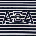 Alpha Xi Delta Striped Overview Design PR Sweater