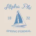 Alpha Phi Sailboat Spring Formal Shirt