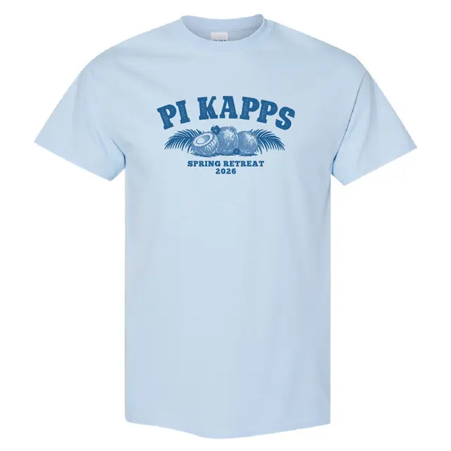 Pi Kappa Phi Bold Palm and Coconut Spring Retreat Shirt 2