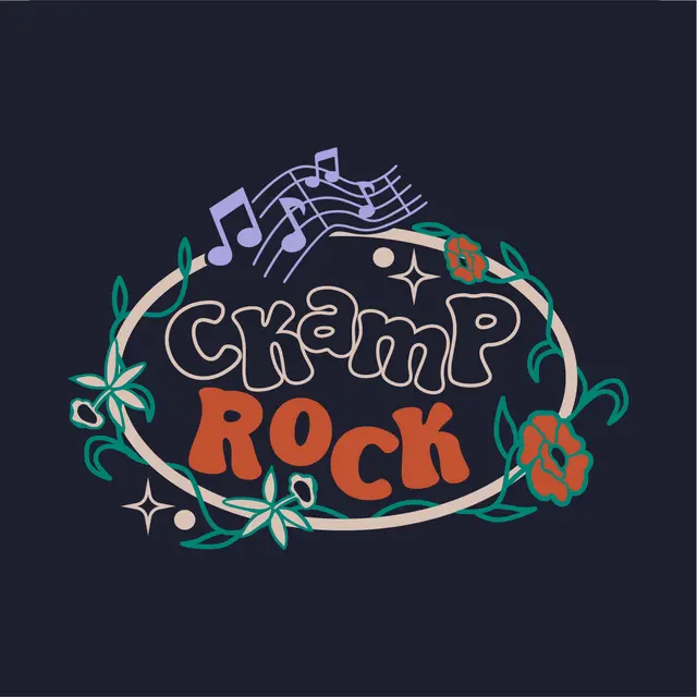 CKamp Rock Floral Music Notes Shirt