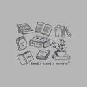 Pi Beta Phi Book Stack Philanthropy Shirt