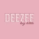 Delta Zeta Stitched Block Text Big Little Tank