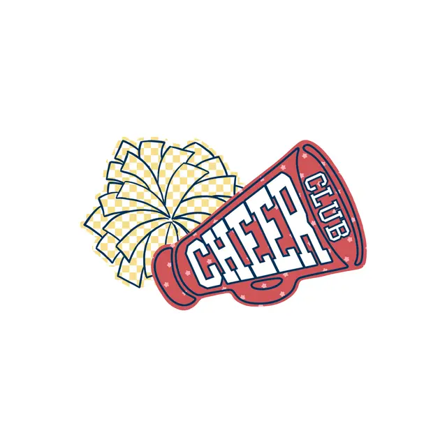 Cheer Club Megaphone and Pom Pom PR Hoodie