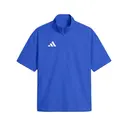 Adidas Adidas Men's Quarter-Zip Short-Sleeve Jacket Royal Blue White Front