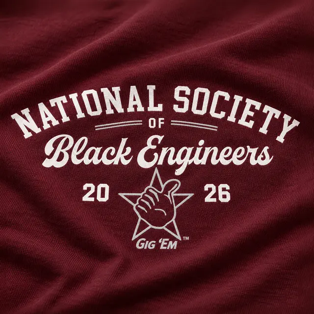 National Society of Black Engineers Stacked Serif Text PR Sweater