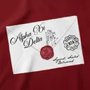 Alpha Xi Delta Elegant Envelope Floral Rush Tank