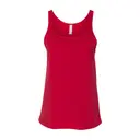 Customizable Bella + Canvas Women’s Relaxed Jersey Tank 6488 Red Front