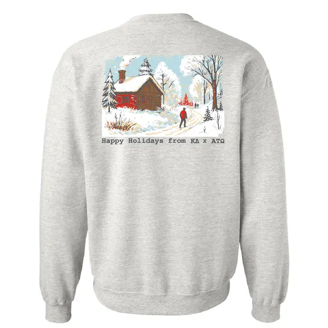 Alpha Tau Omega Winter Cabin Holidays Crewneck 2