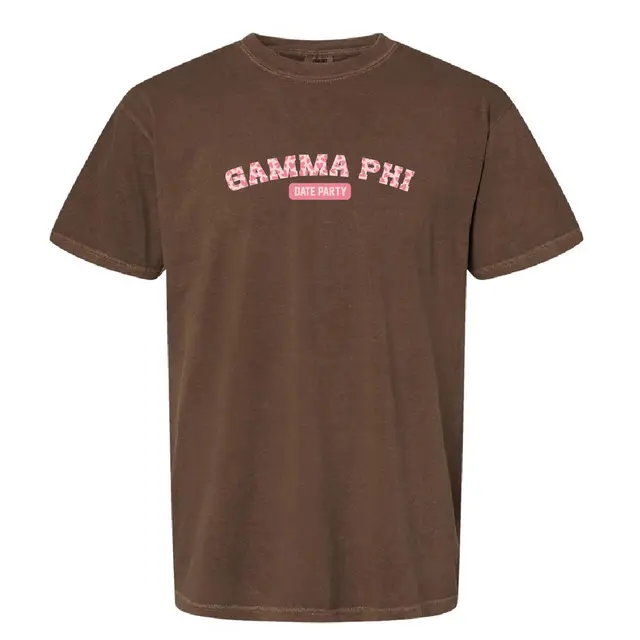 Gamma Phi Beta Heart Text Date Party Shirt 2