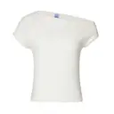 Off Shoulder Shirt White Front