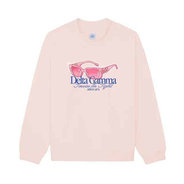 Delta Gamma Pink Sunglasses Philanthropy Sweater 2