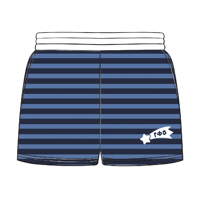 Gamma Phi Beta Star Ribbon Graphic PR Shorts 2