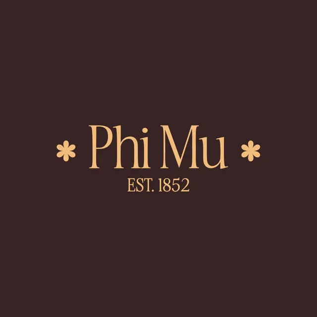 Phi Mu Asterisk Text with Classic Font PR Shirt