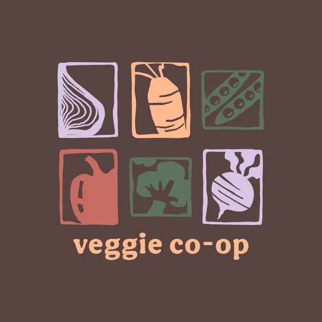 Veggie Co-op Colorful Veggie Blocks PR Hoodie