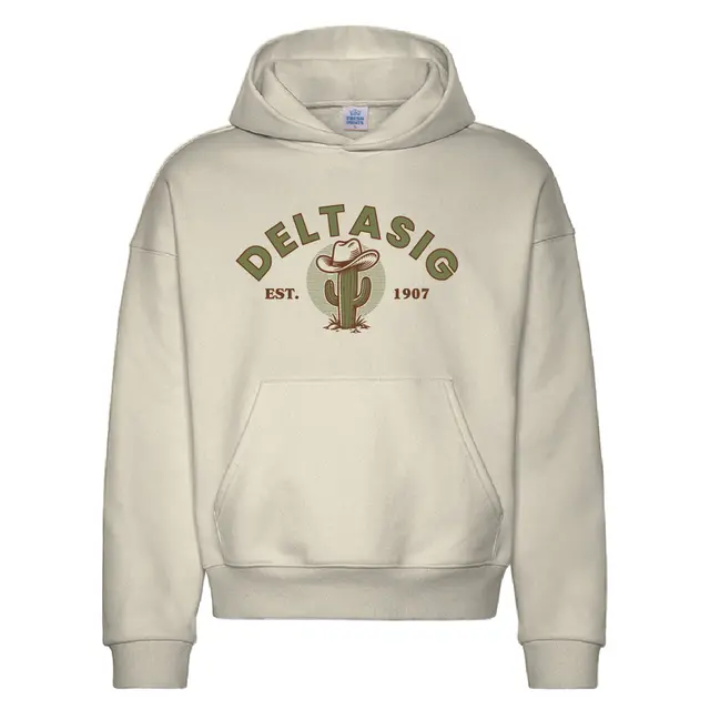 Delta Sigma Phi Cactus Cowboy Graphic PR Hoodie 2