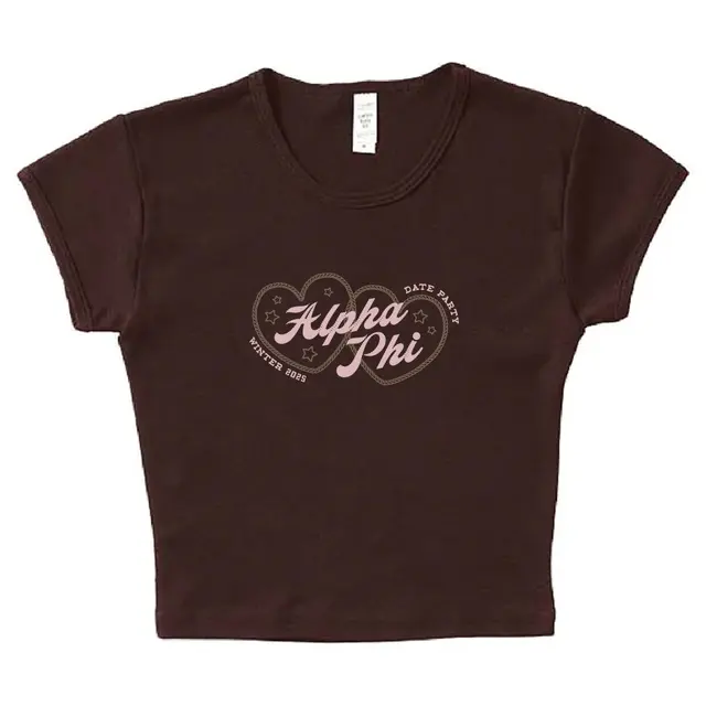 Alpha Phi Rope Hearts Date Party Shirt 2