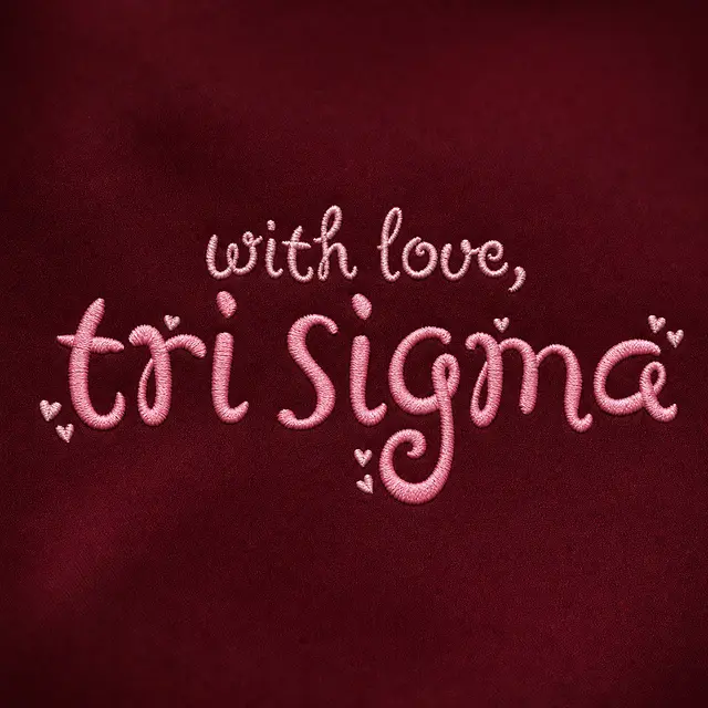 Sigma Sigma Sigma Hand Drawn Lettering Rush Tank