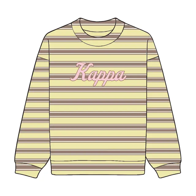 Kappa Kappa Gamma Flowing Script Stripes PR Sweater 2