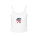 Chi Omega Strawberry with Bow Illustration Bid Day Tank 2