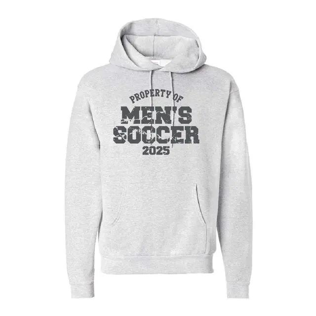 Men's Soccer Distressed Text PR Hoodie 2