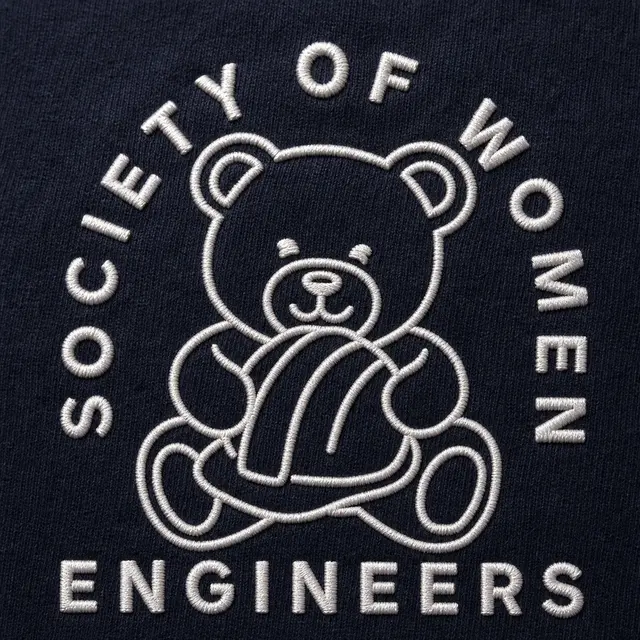 Society of Women Engineers Cute Bear Illustration PR Crewneck