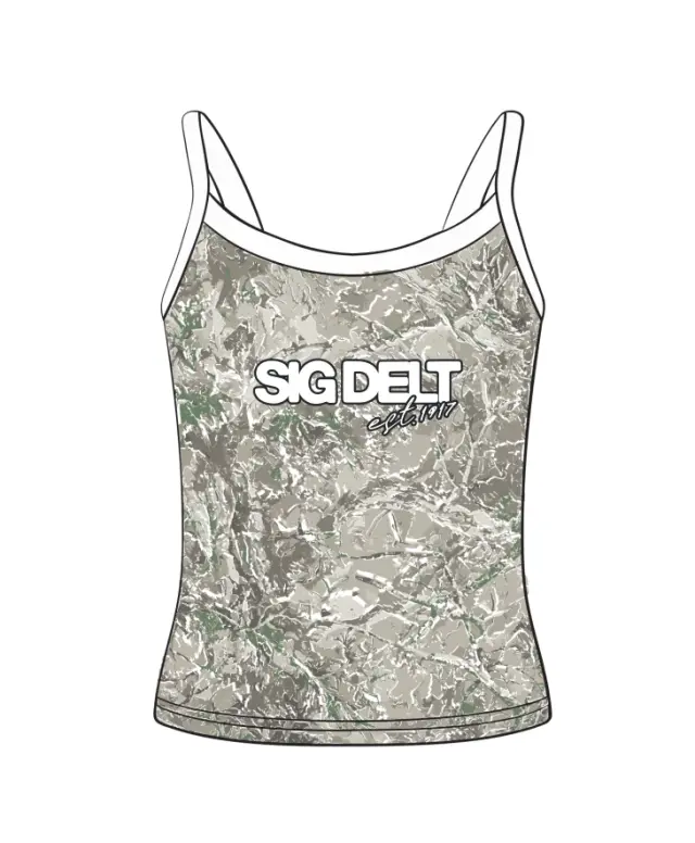 Sigma Delta Tau Marble Texture PR Tank