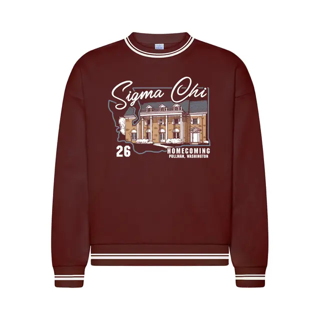 Sigma Chi House Illustration Homecoming Sweater 2