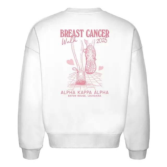 Alpha Kappa Alpha Pink Walking Shoes Philanthropy Crewneck 2