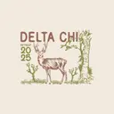 Delta Chi Deer Forest Scene Retreat Crewneck