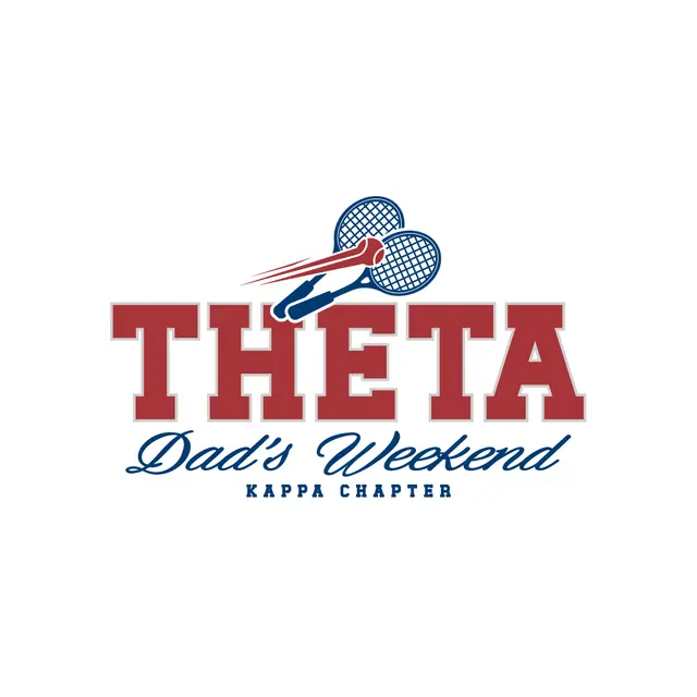 Kappa Alpha Theta Tennis Racket Dad's Weekend Crewneck