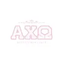 Alpha Chi Omega Ornate Pink Text Rush Tank