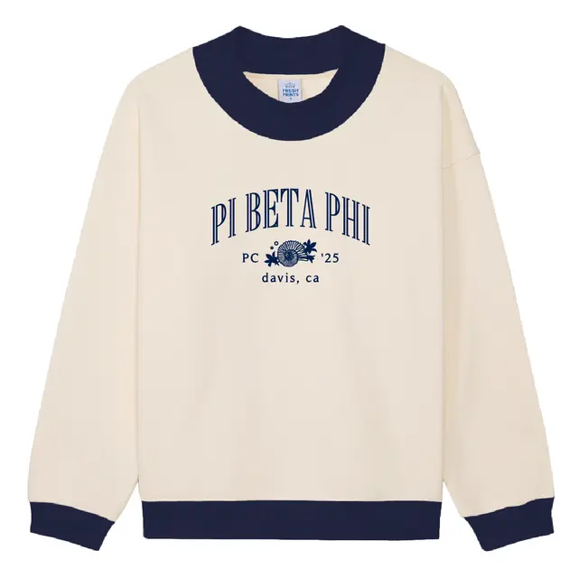 Pi Beta Phi Floral Illustration PR Sweater 2