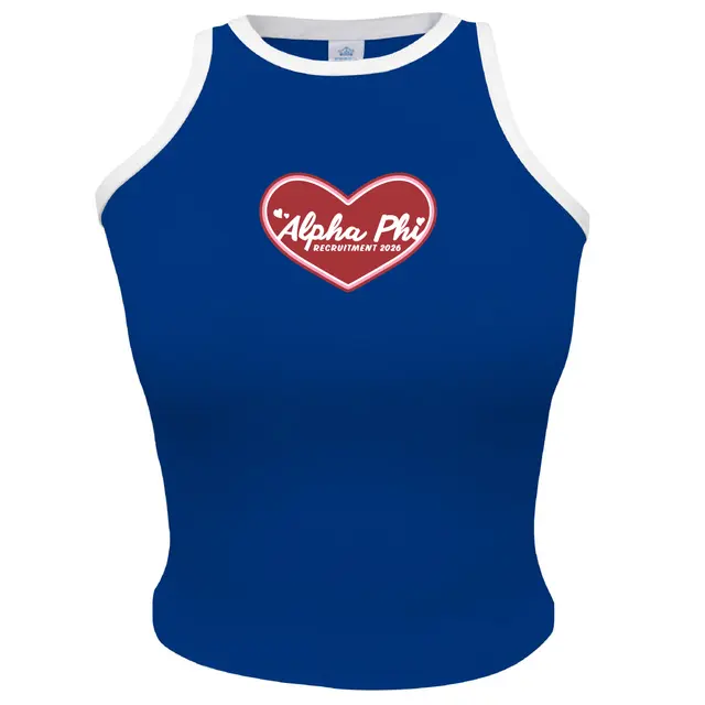 Alpha Phi Heart Motif Recruitment Tank 2