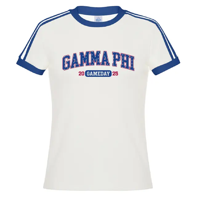 Gamma Phi Beta Stars and Stripes Game Day Shirt 2