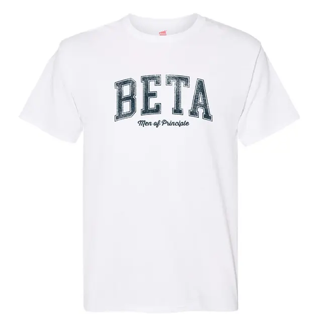 Beta Theta Pi Distressed Block Text PR Shirt 2