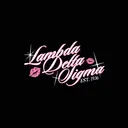 Lambda Delta Sigma Pink Script and Lips PR Tank