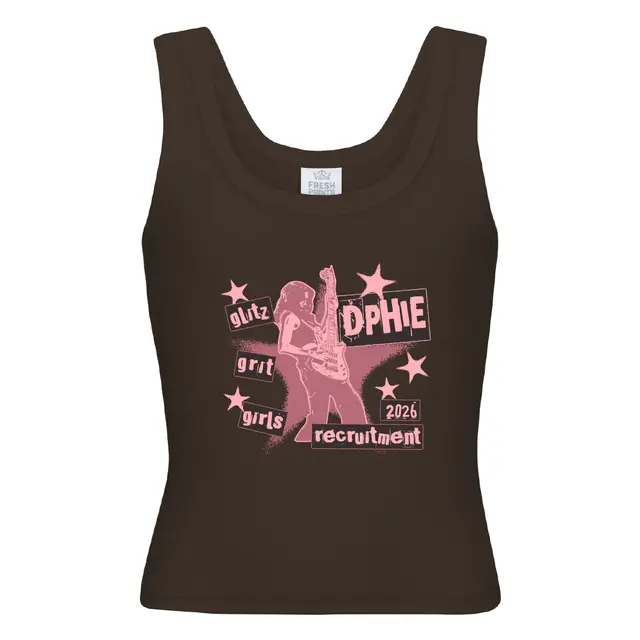 Delta Phi Epsilon Female Rockstar Graphic Recruitment Tank 2